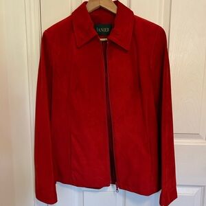 Danier Red Genuine Leather Jacket